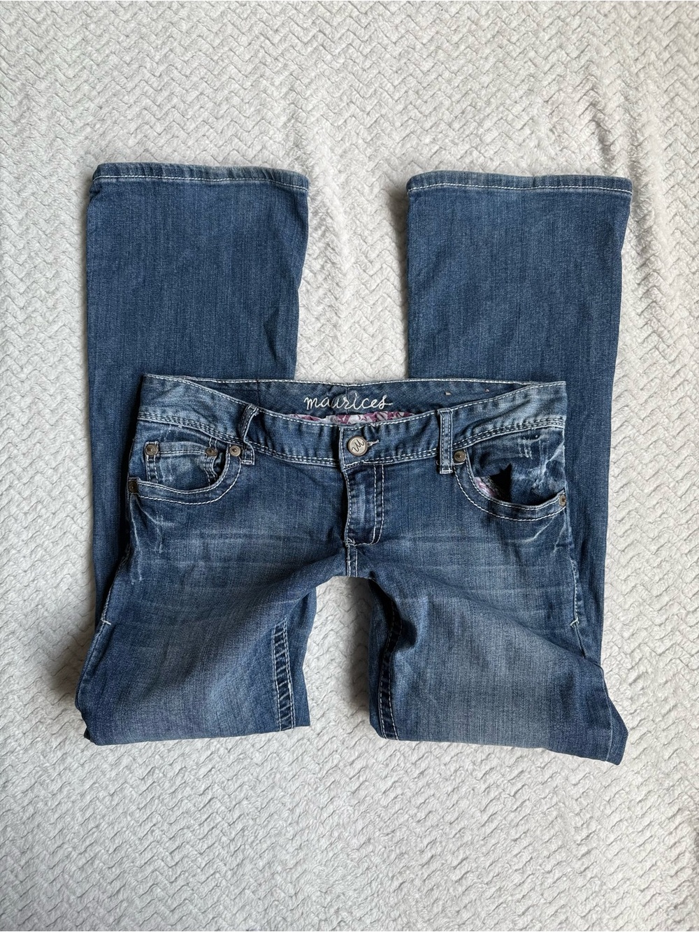Y2K 2000s Low Rise Bootcut Jeans Size 7/8 Short